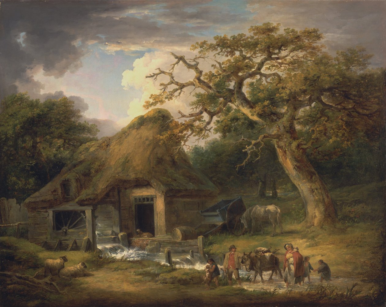 Starý vodní mlýn od George Morland