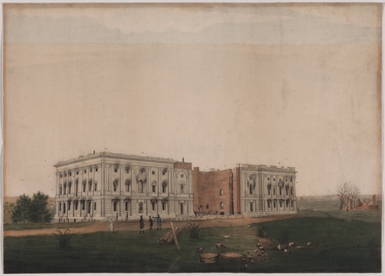 US Capitol 1814 od George Munger