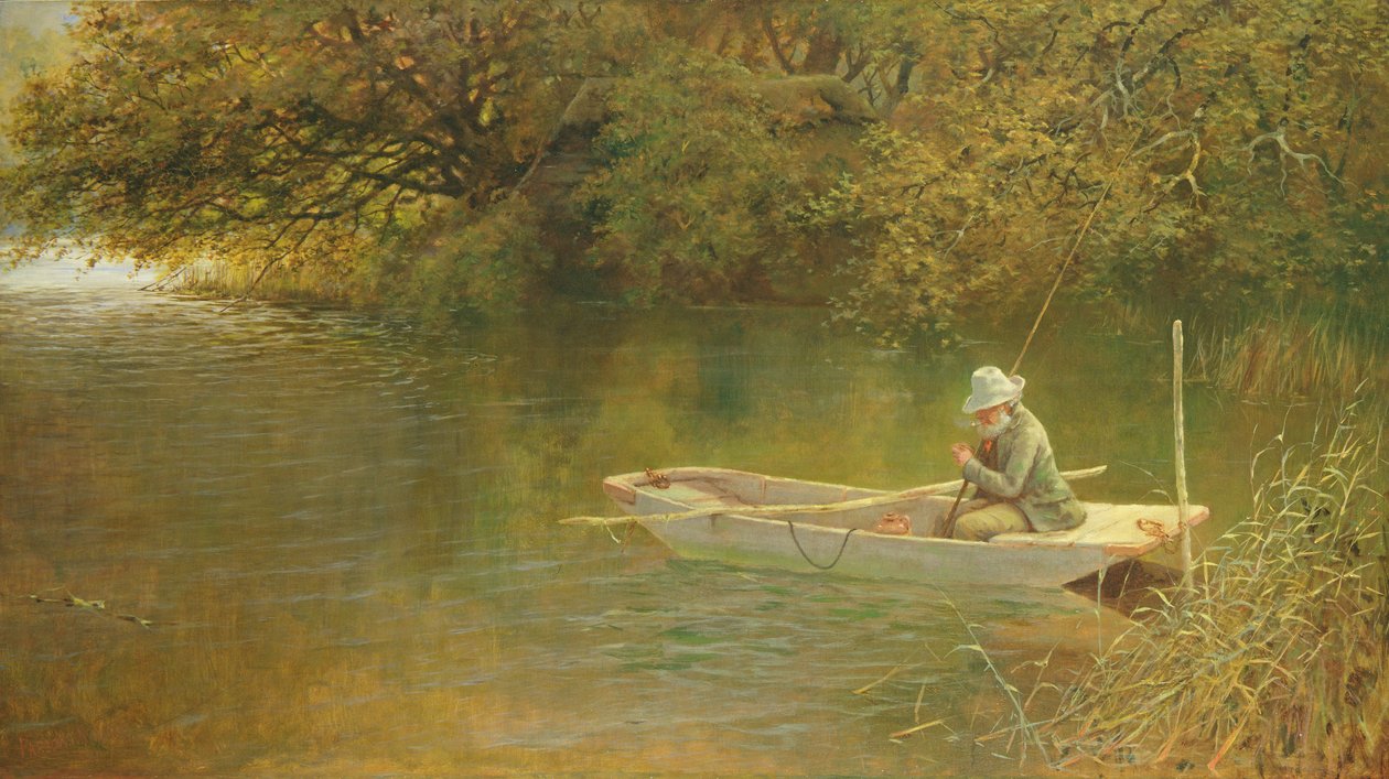 Spokojenost, kout Norfolk Broad od George Parsons Norman