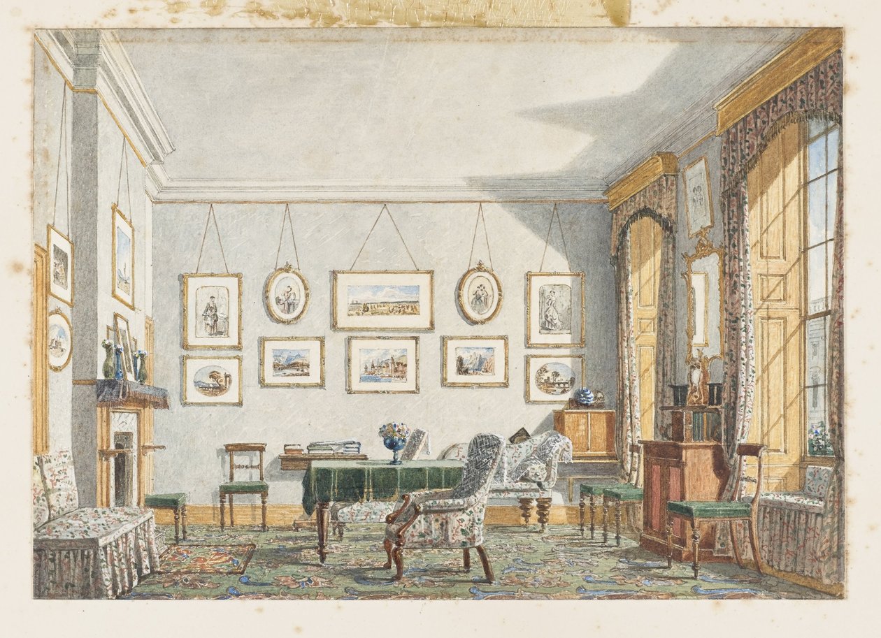 George James Drummonds Room v Oxfordu, 1853 od George Pyne