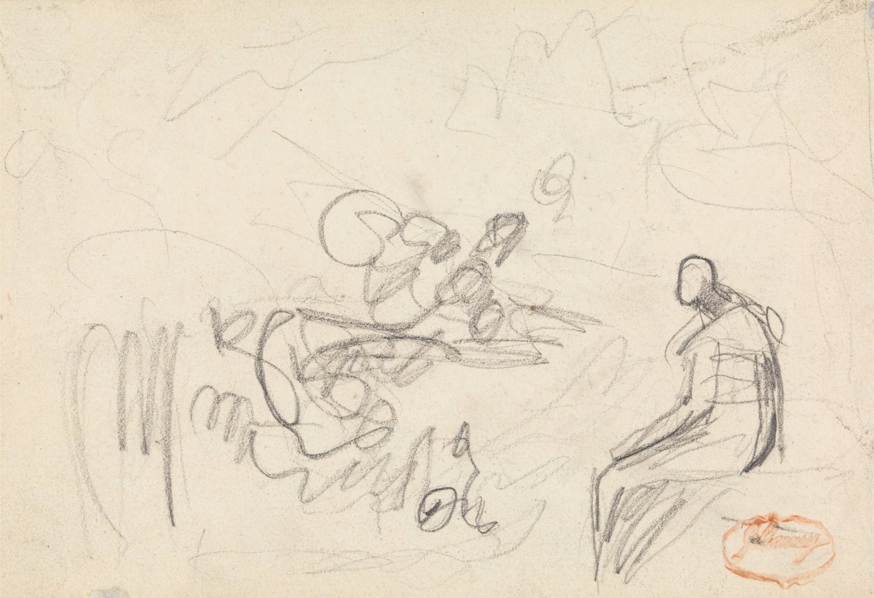 Studie složení obrázku 43 od George Romney