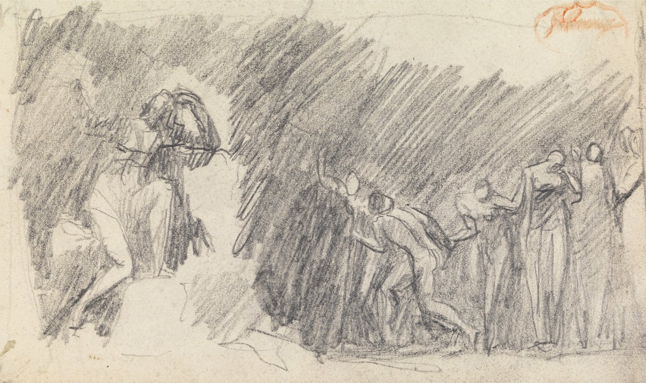 Studie složení obrázku 5 od George Romney