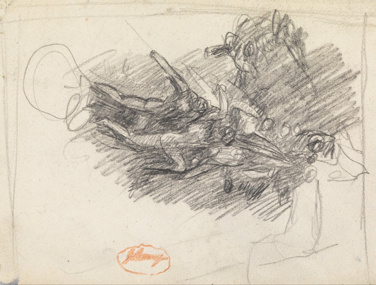Studie složení obrázku 6 od George Romney