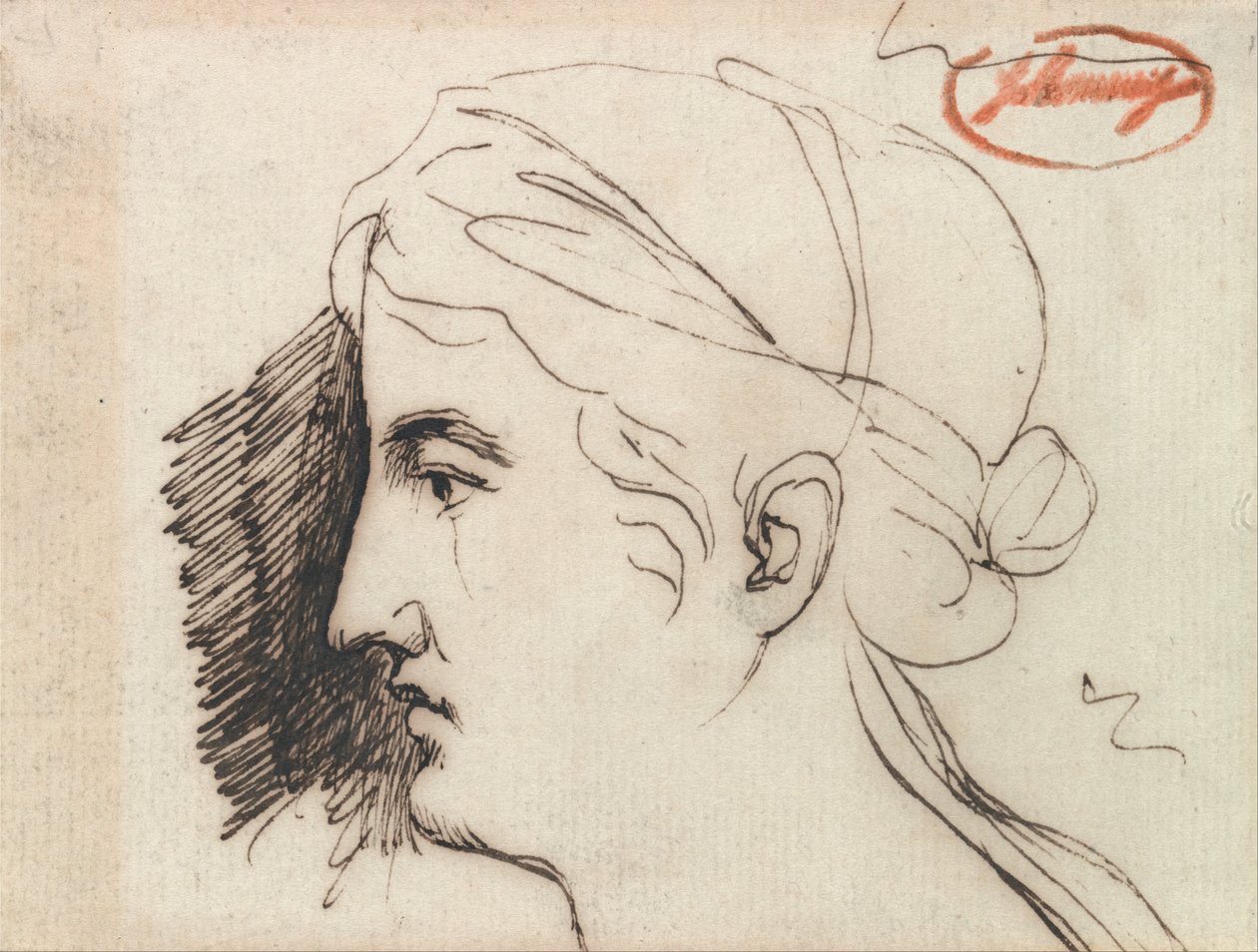Hlava ženy od George Romney