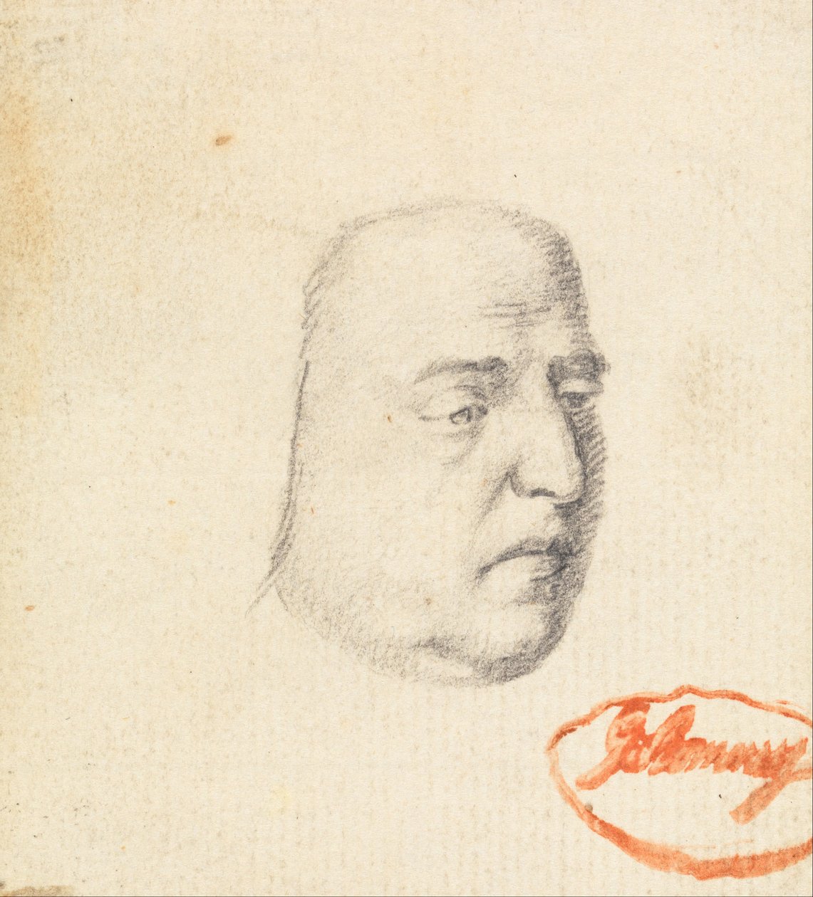 Mužská hlava 2 od George Romney