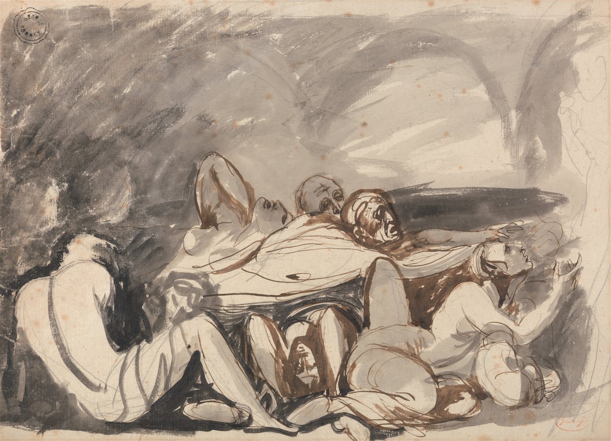Vězeňská scéna od George Romney