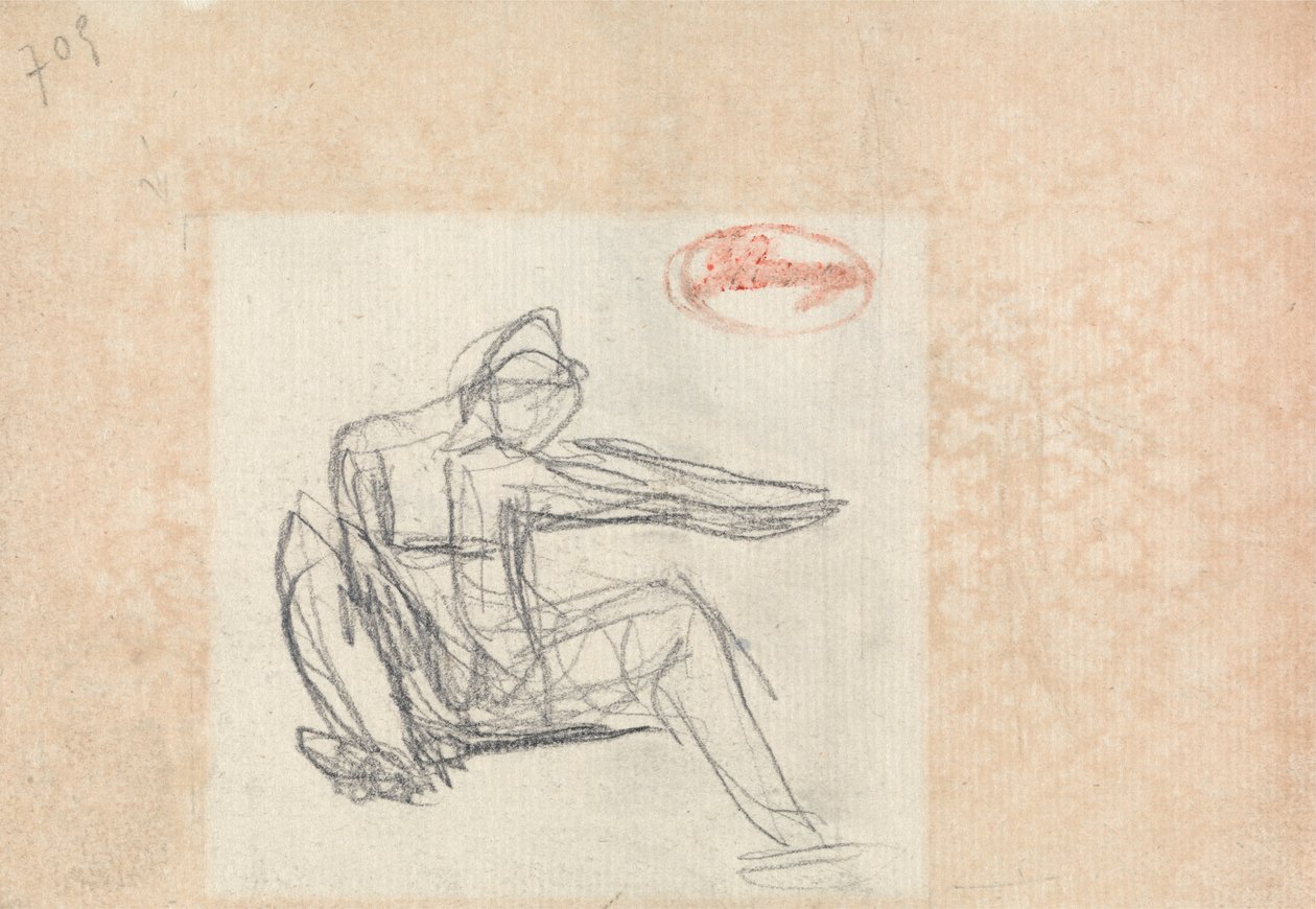 Sedící postava od George Romney