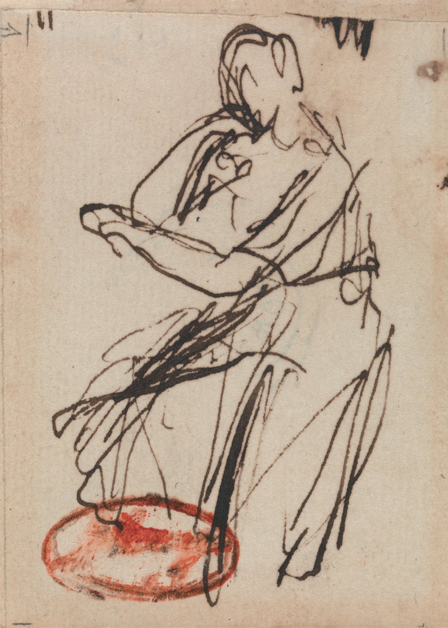 Sedící žena od George Romney