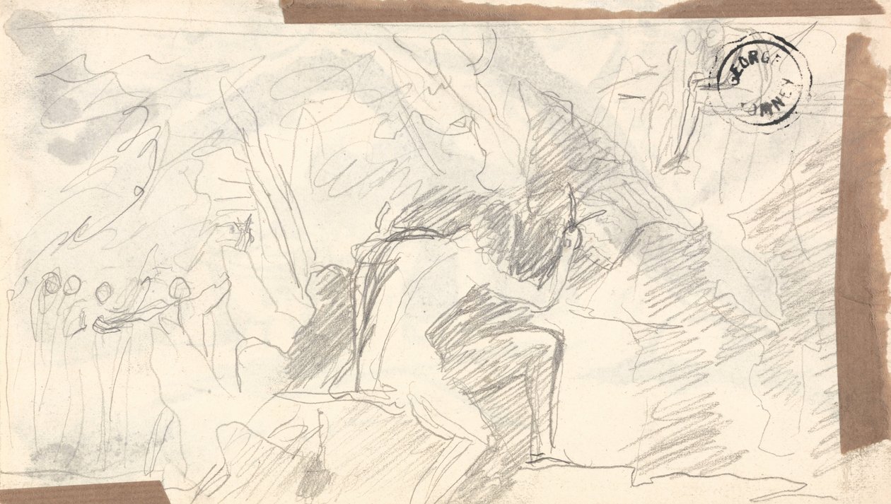 Mírná skica postav od George Romney