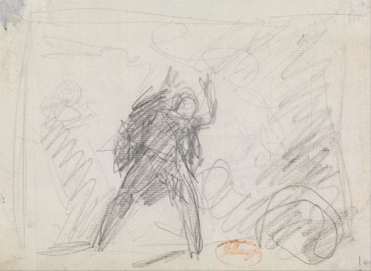Studie stojící postavy od George Romney