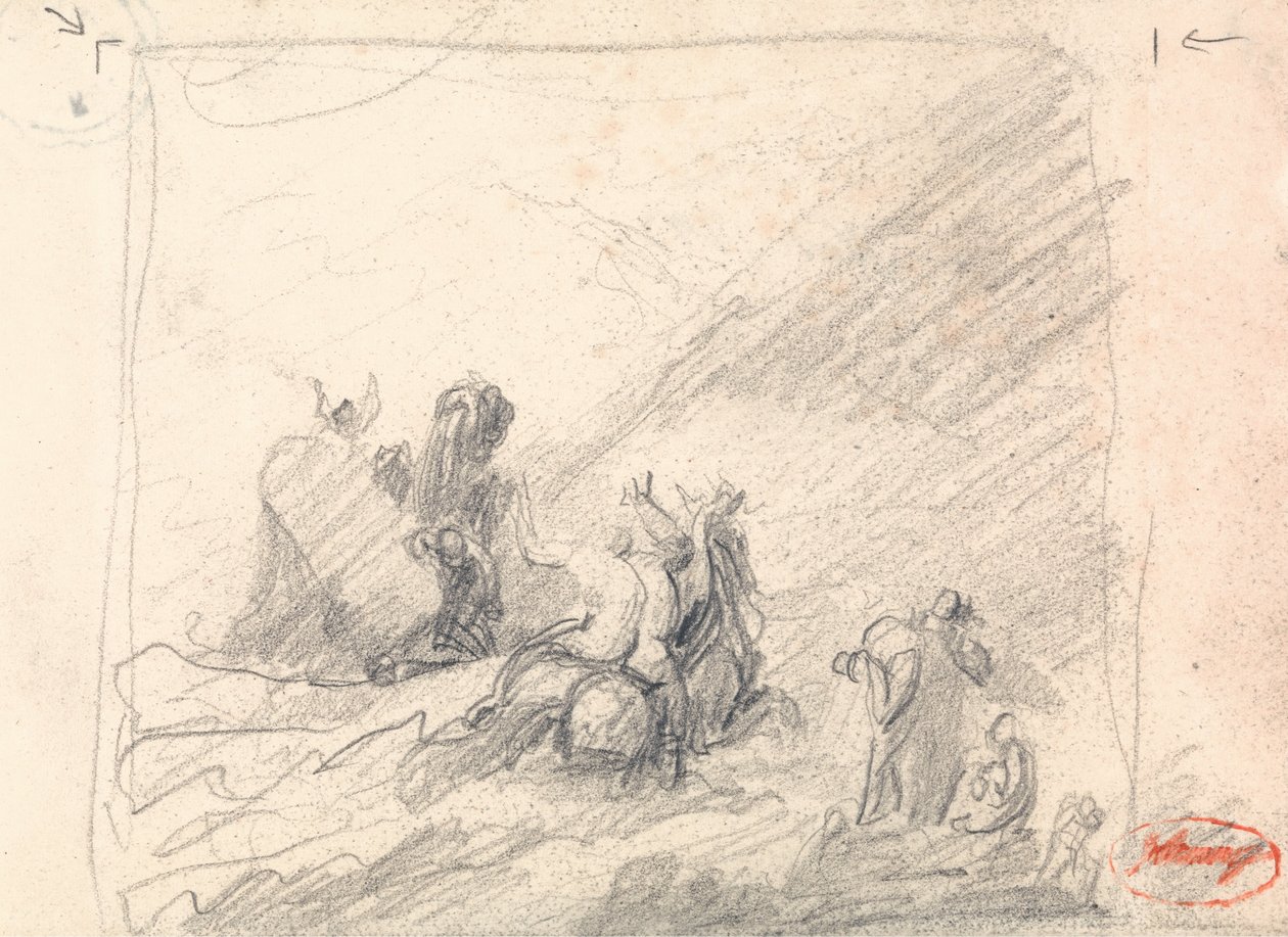 Wolgemuth Záchrana trosečníků u mysu Dobré naděje od George Romney