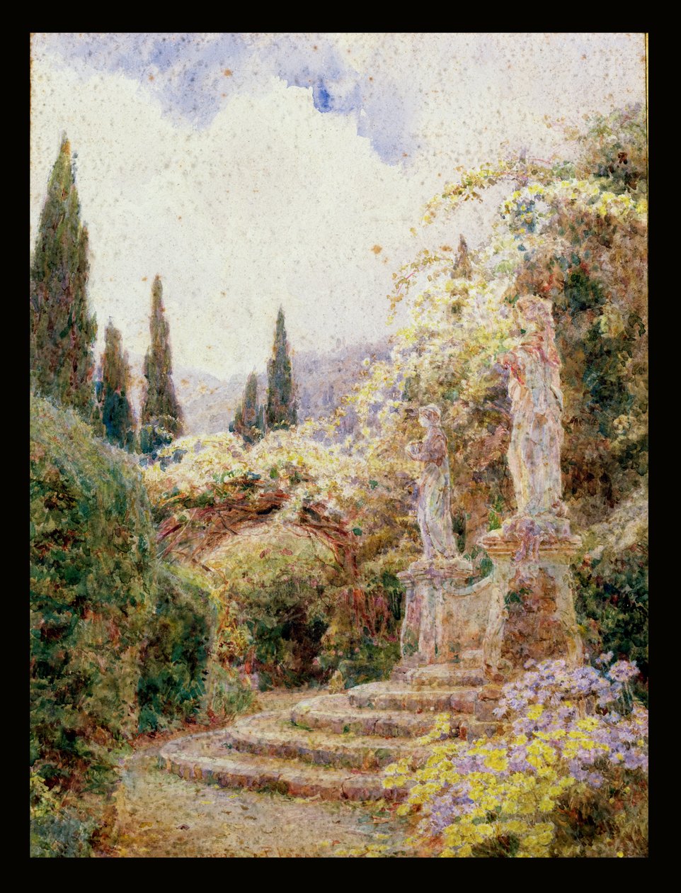 Flora a Pomona, Villa Arson, Nice od George Samuel Elgood