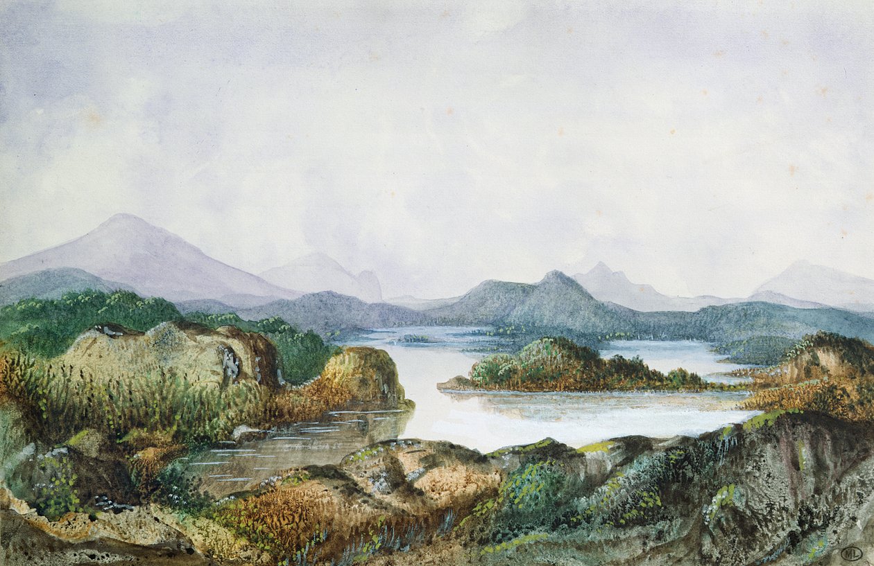 Krajina s jezerem od George Sand
