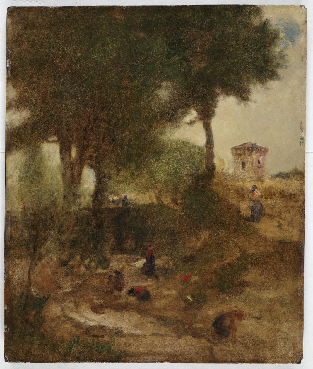 Sketch for Washing Day poblíž Perugie, 1873 od George Inness