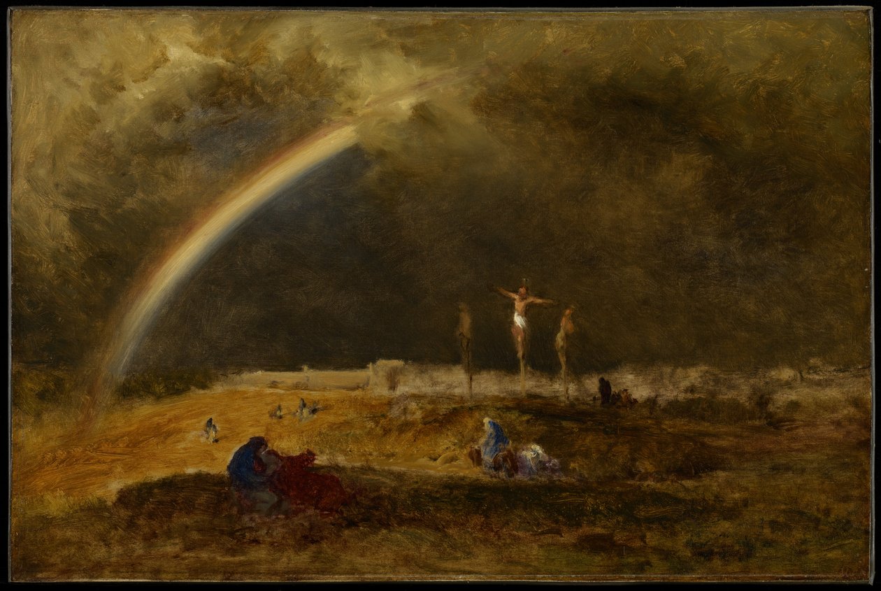 Triumf na Kalvárii, kolem roku 1874 od George Inness
