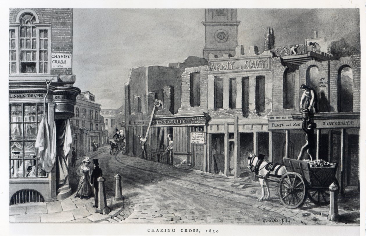 Charing Cross, 1830 od George Snr Scharf