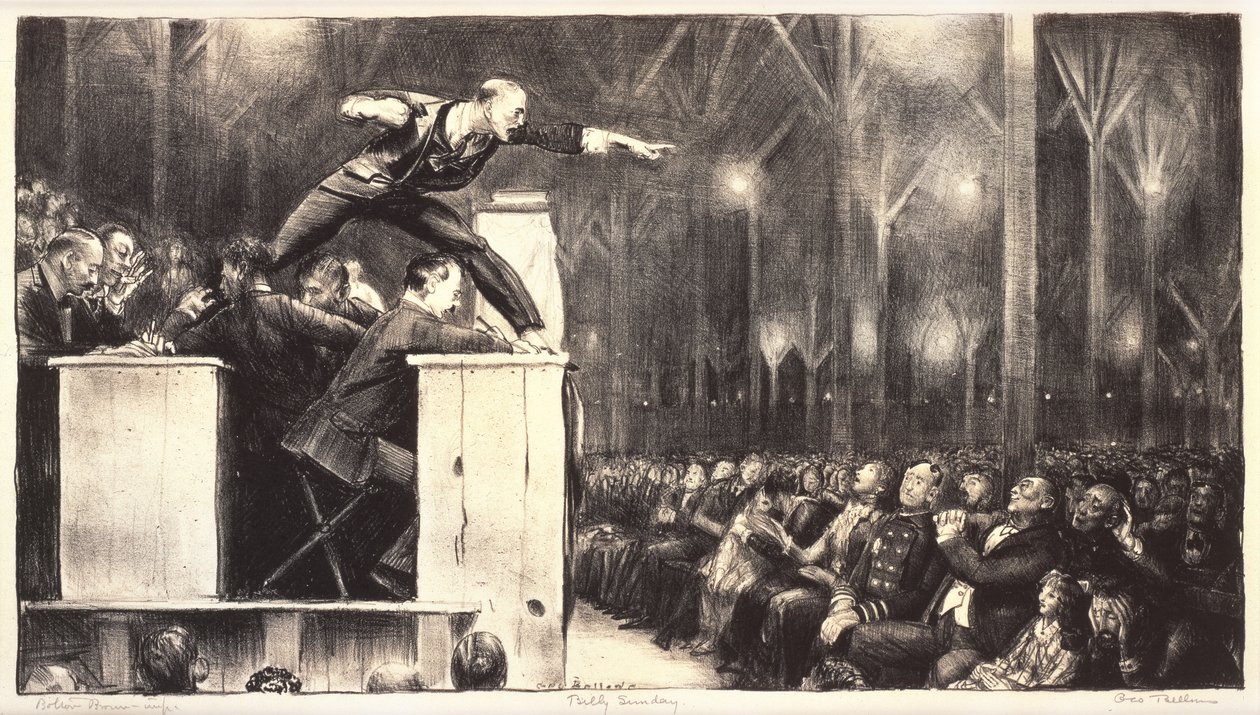 Billy Sunday, 1923 od George Wesley Bellows
