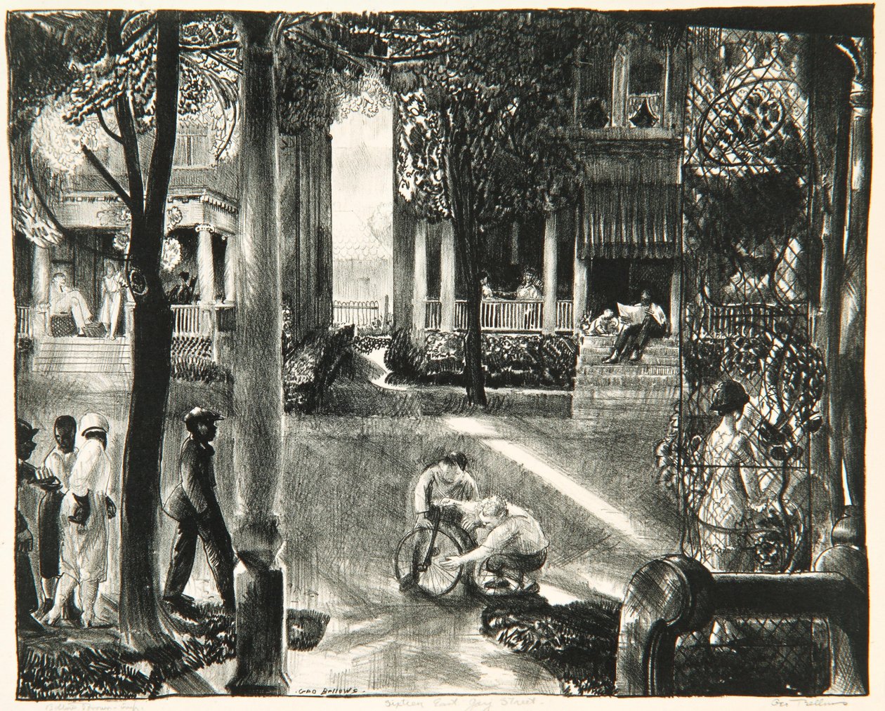 Sixteen East Gay Street, 1923-24 od George Wesley Bellows