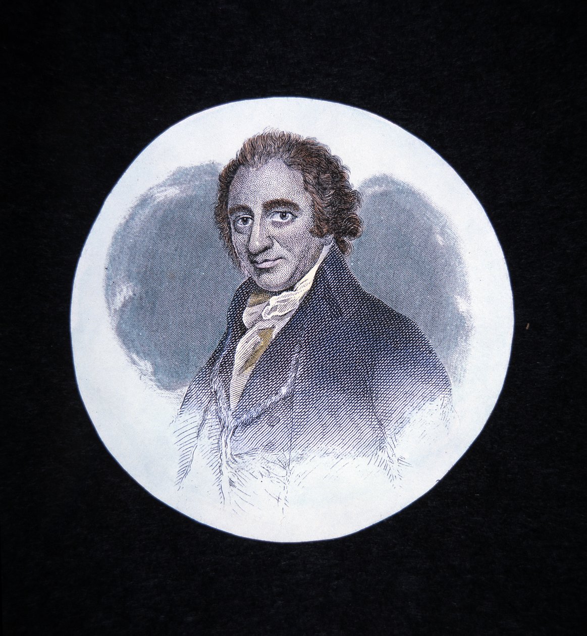 Thomas Paine (barevné lito) od George (after) Romney