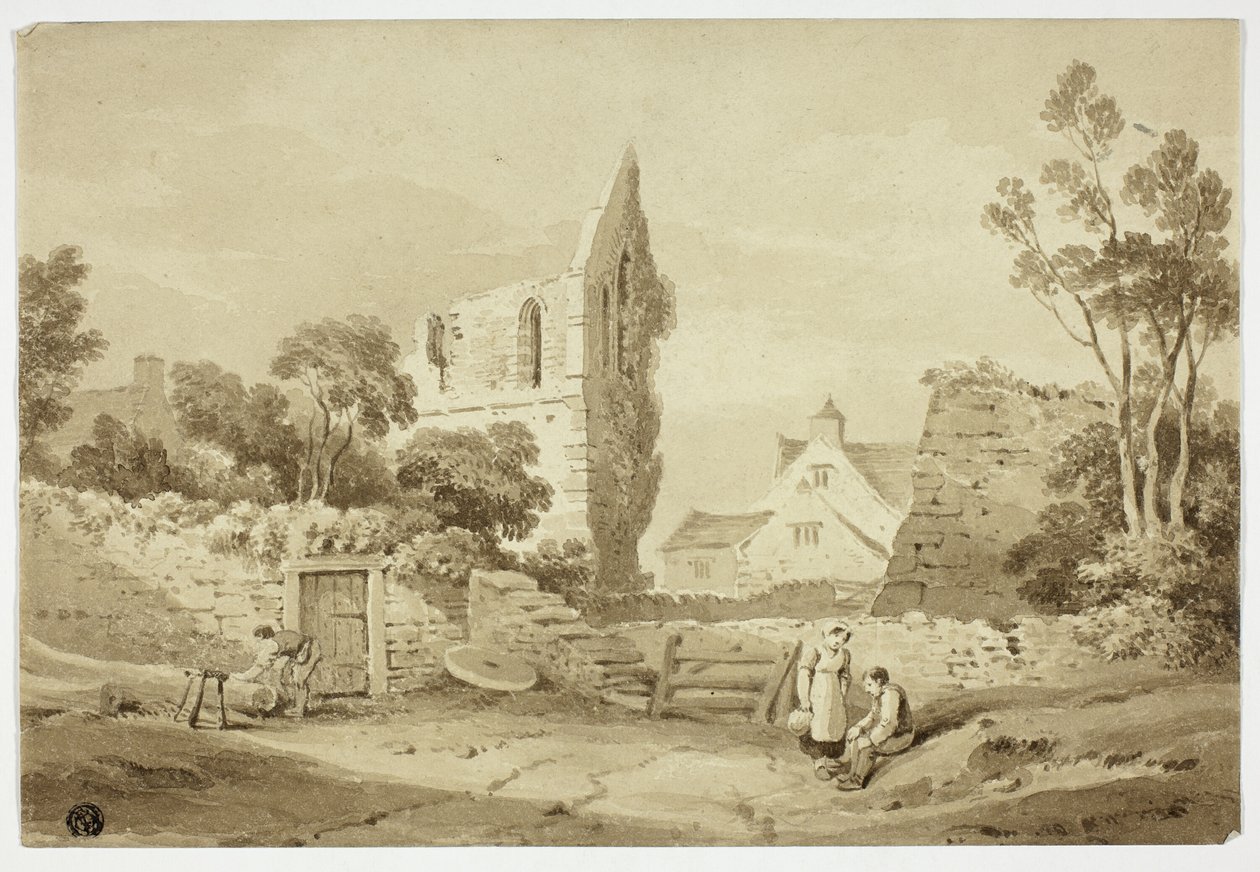 Wenlock Abbey, Sharpshire od George Augustus Holmes