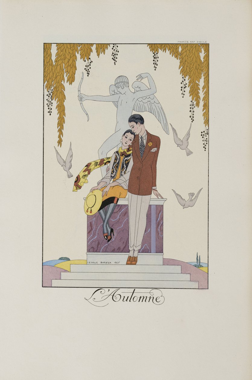 Volání a volánky: Podzim, 1925. od George Barbier