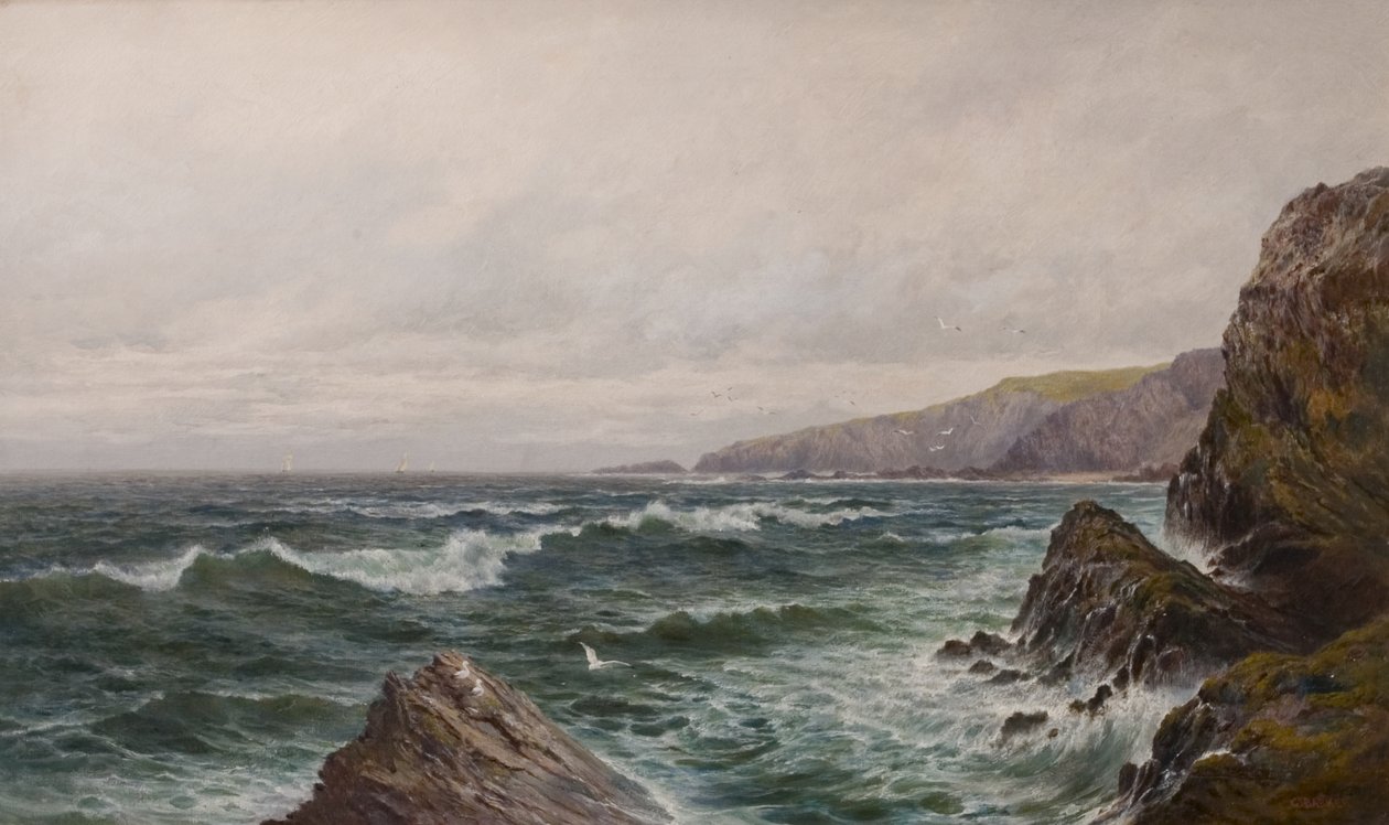 Přímořská krajina, konec 19.-20. století od George Barker