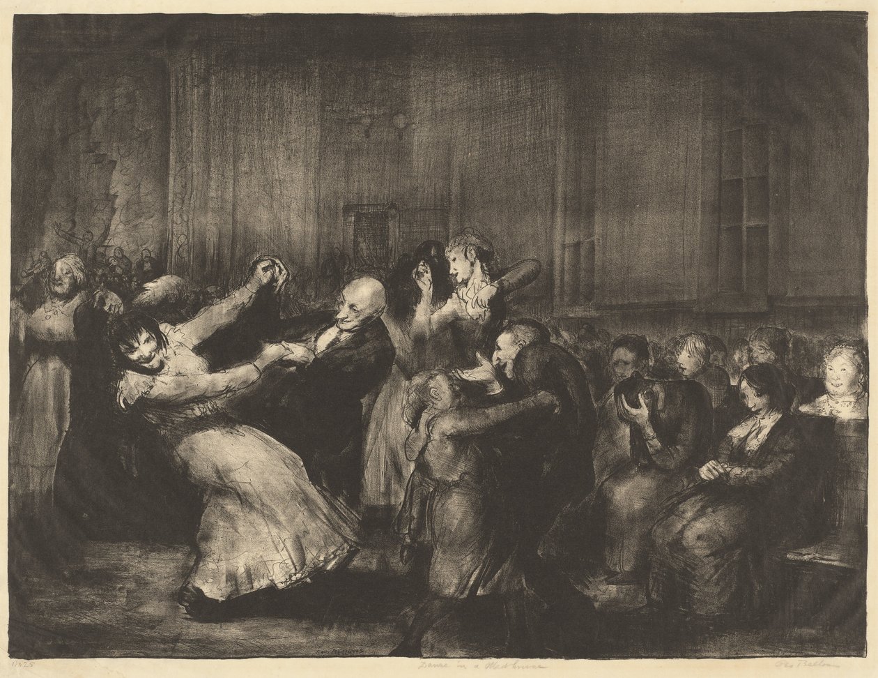 Tanec v blázinci od George Bellows