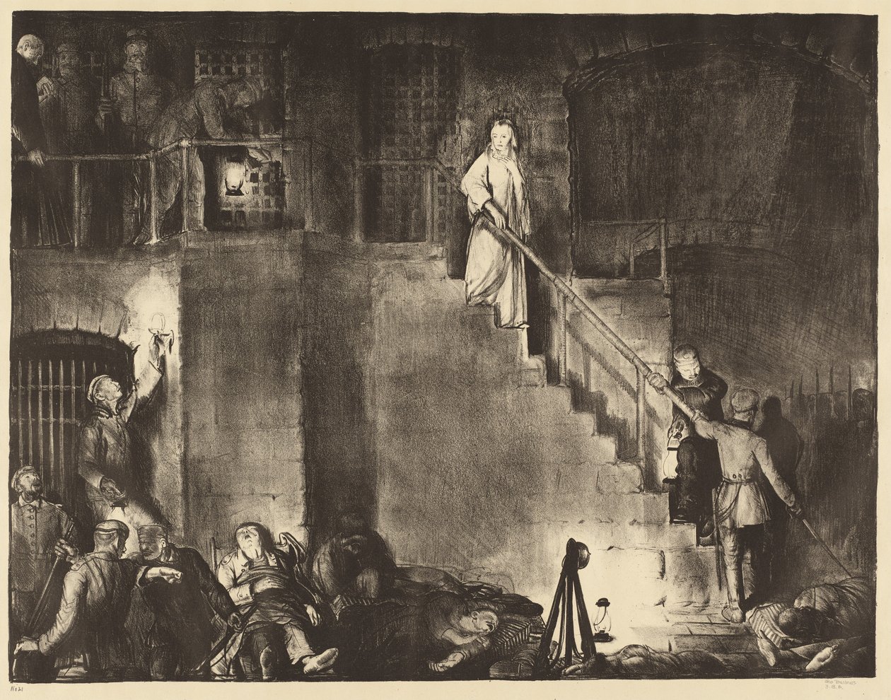 Vražda Edith Cavell od George Bellows