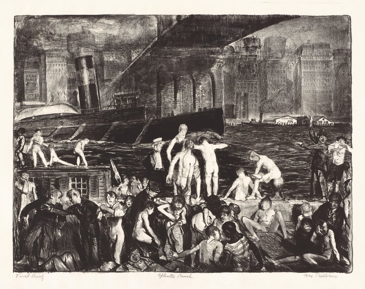Pláž Splinter od George Bellows