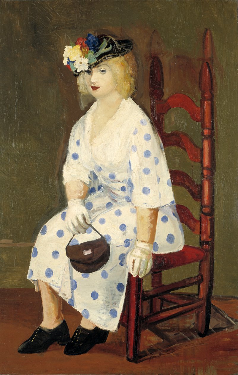 Puntíkované šaty, 1927. od George Benjamin Luks