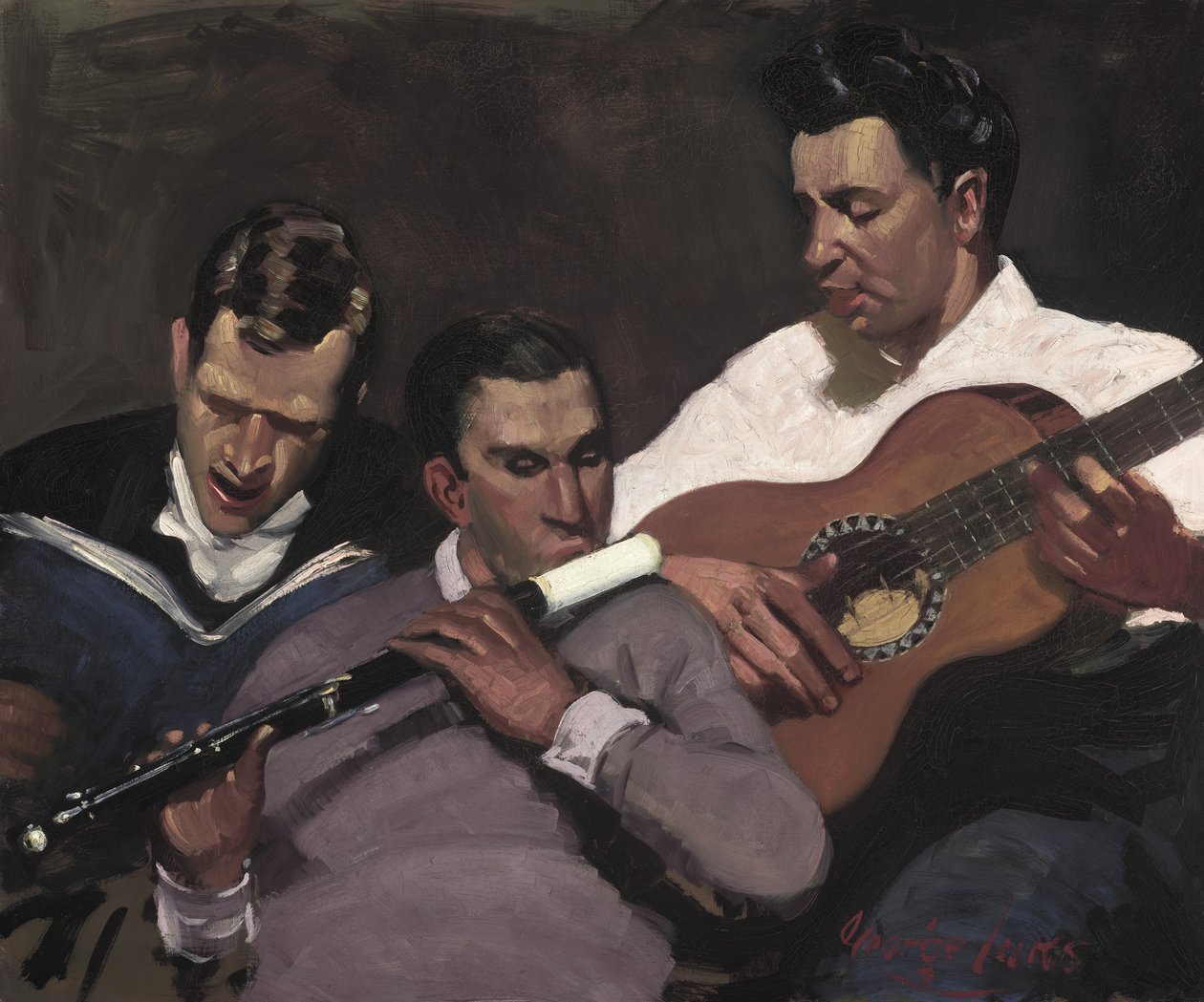 Tři nejvyšší seržanti od George Benjamin Luks