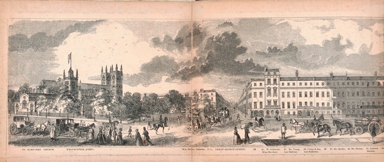 Panorama Londýna, 1849 od George C Leighton
