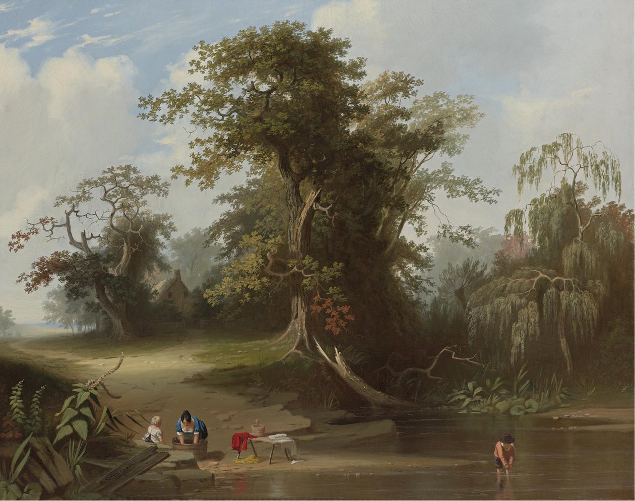 Krajina; venkovská scéna od George Caleb Bingham