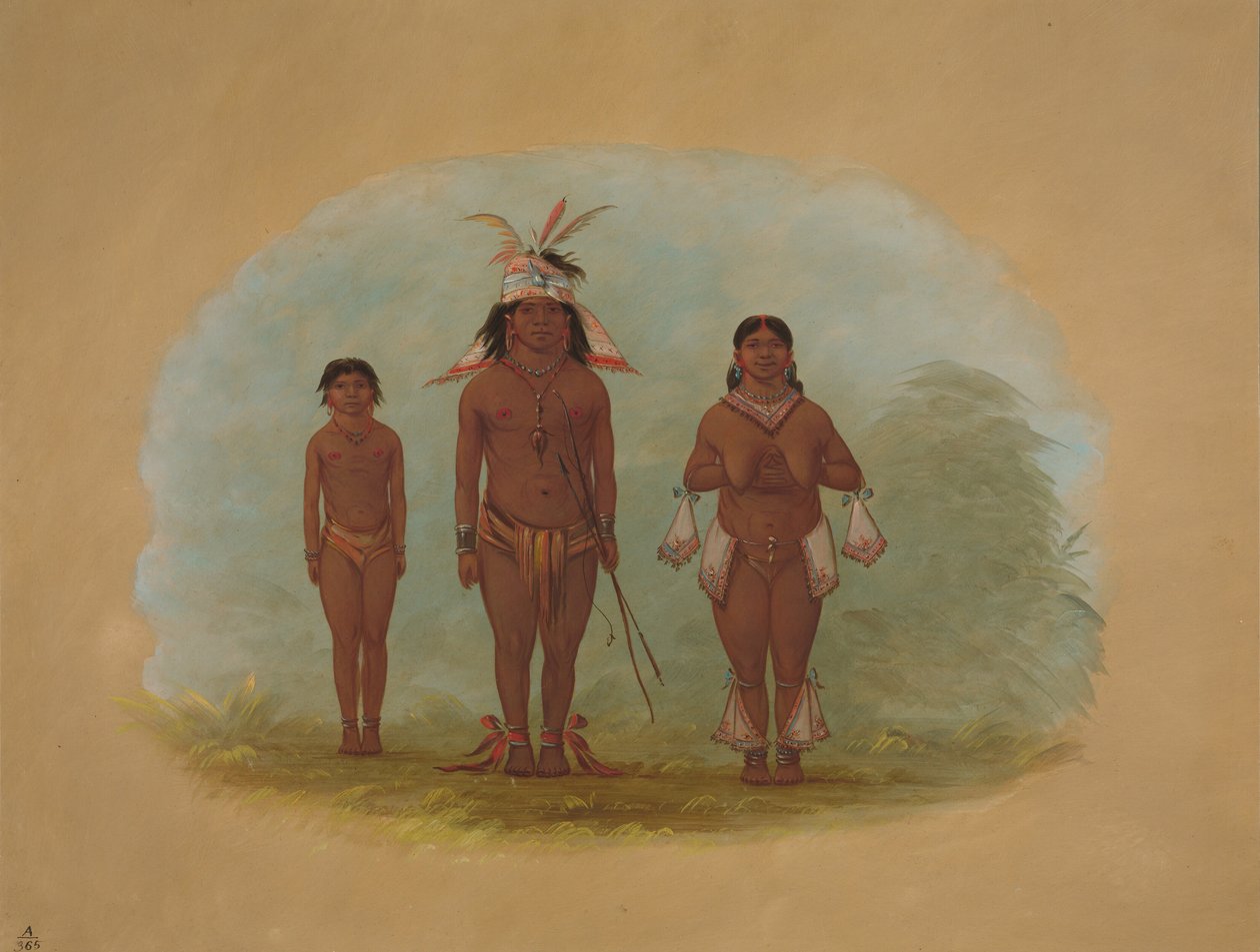 A Chetibo Family, 18541869. od George Catlin