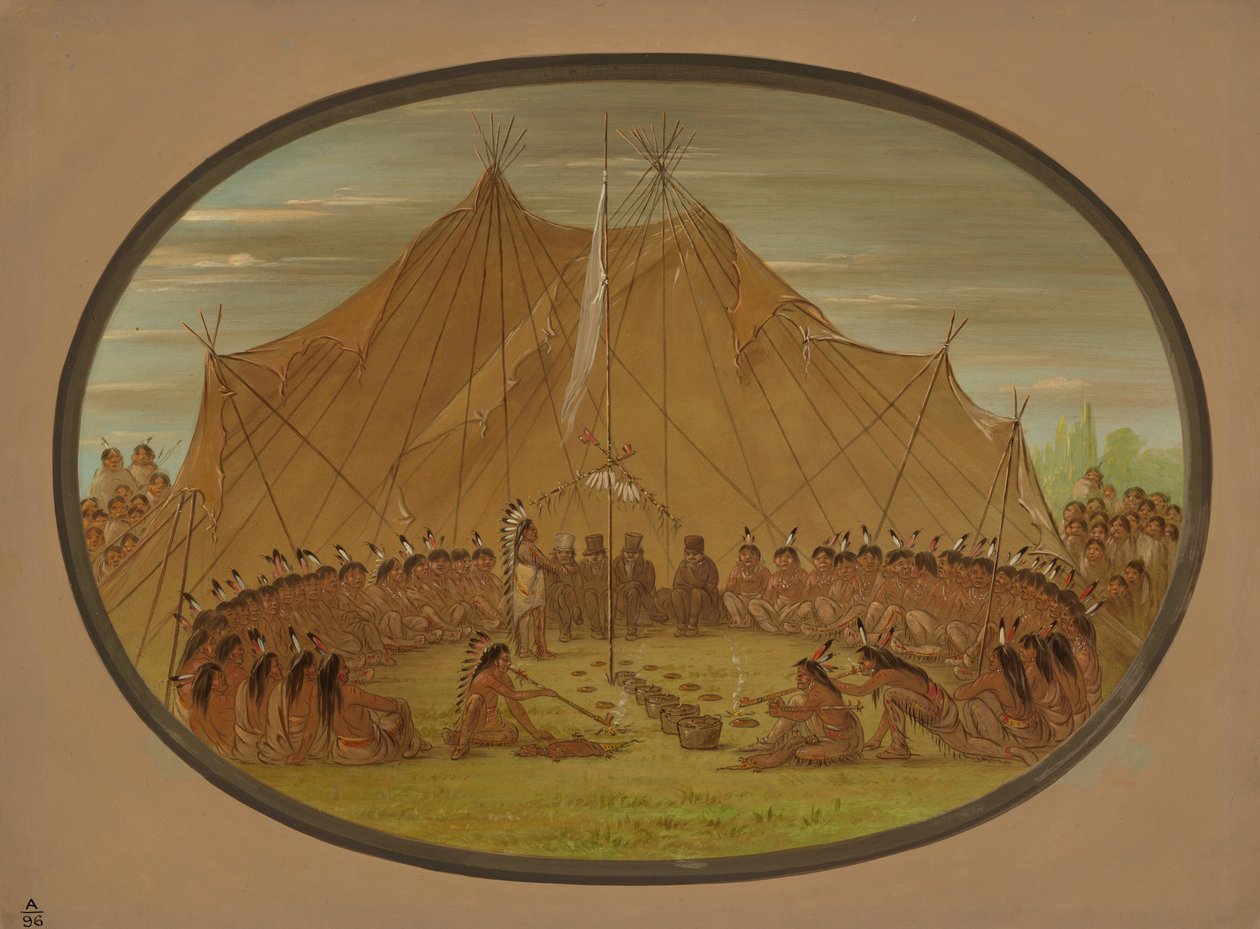 Psí hody – Siouxové, 18611869. od George Catlin