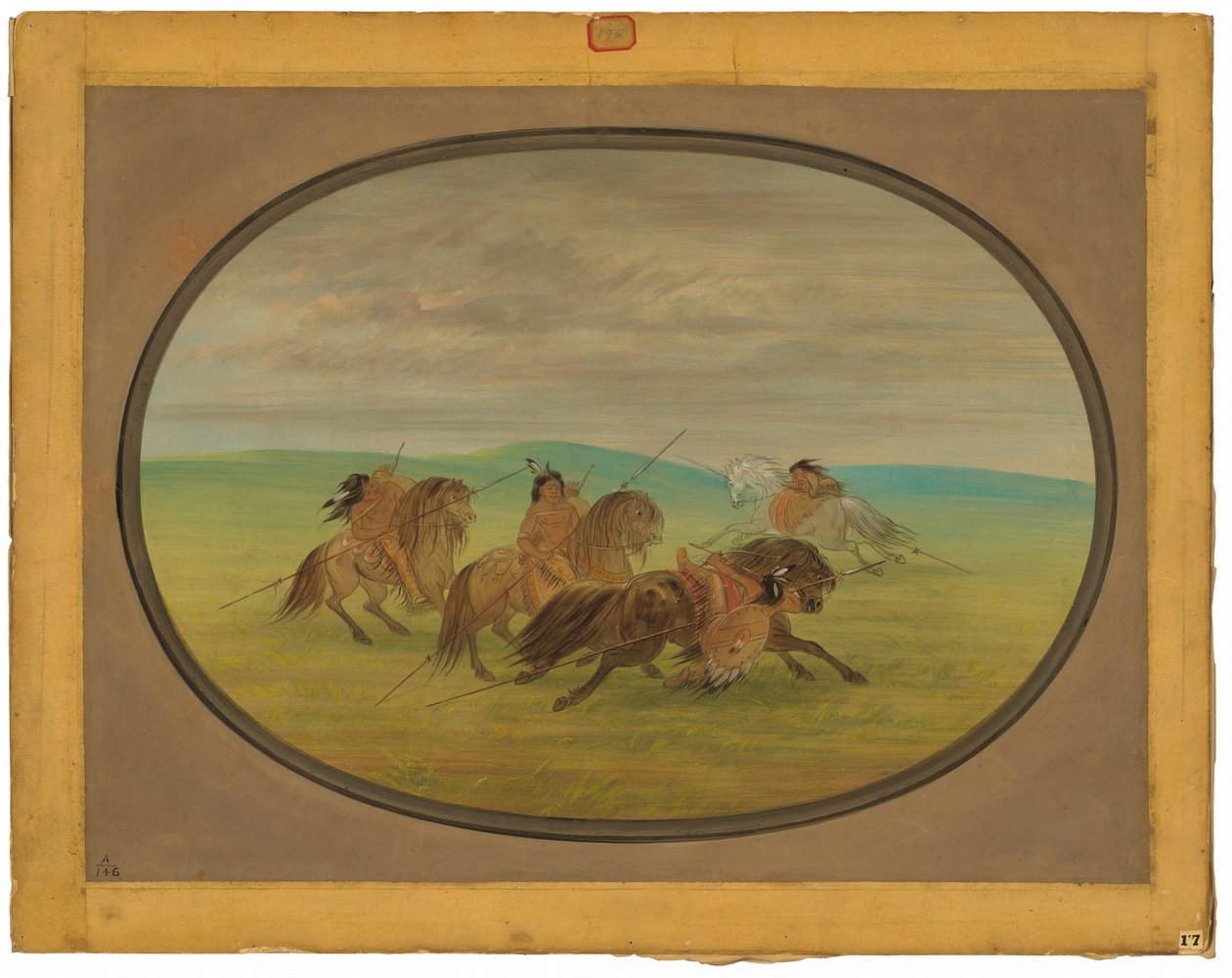 Komančské jezdectví od George Catlin