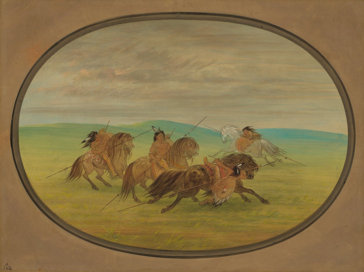 Komančské jezdectví, 18611869. od George Catlin