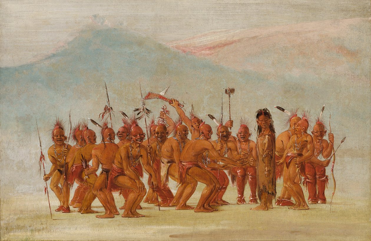 Dance to the Berdash, 1835-1837. od George Catlin