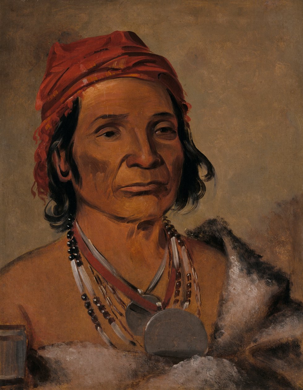 Deep Lake, starý náčelník, 1831. od George Catlin
