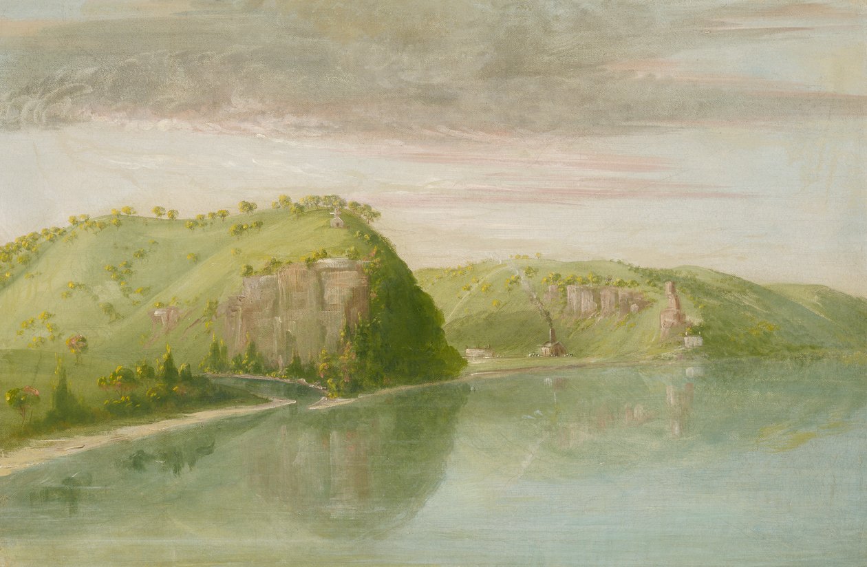 Dubuqueův hrob, Horní Mississippi, 1835-1836. od George Catlin