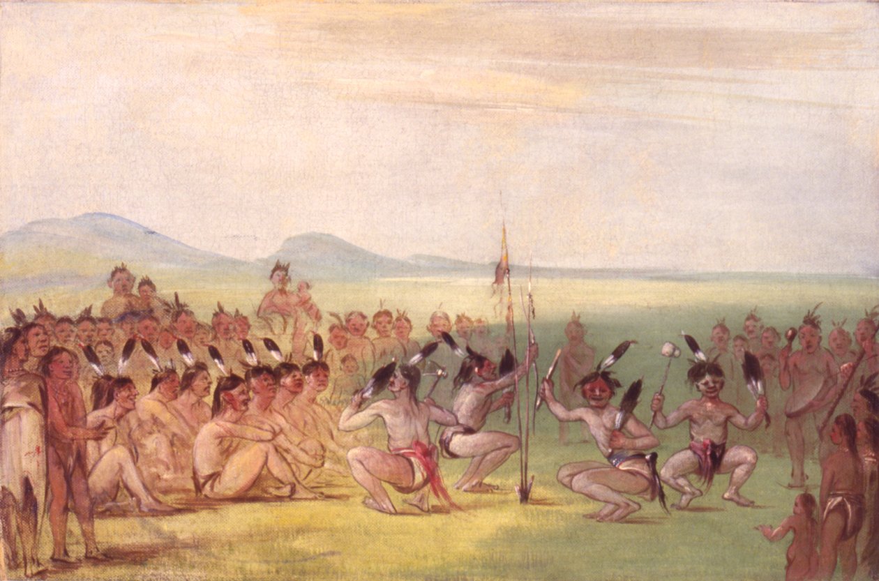 Orlí tanec, Choctaw, 1835-1837. od George Catlin