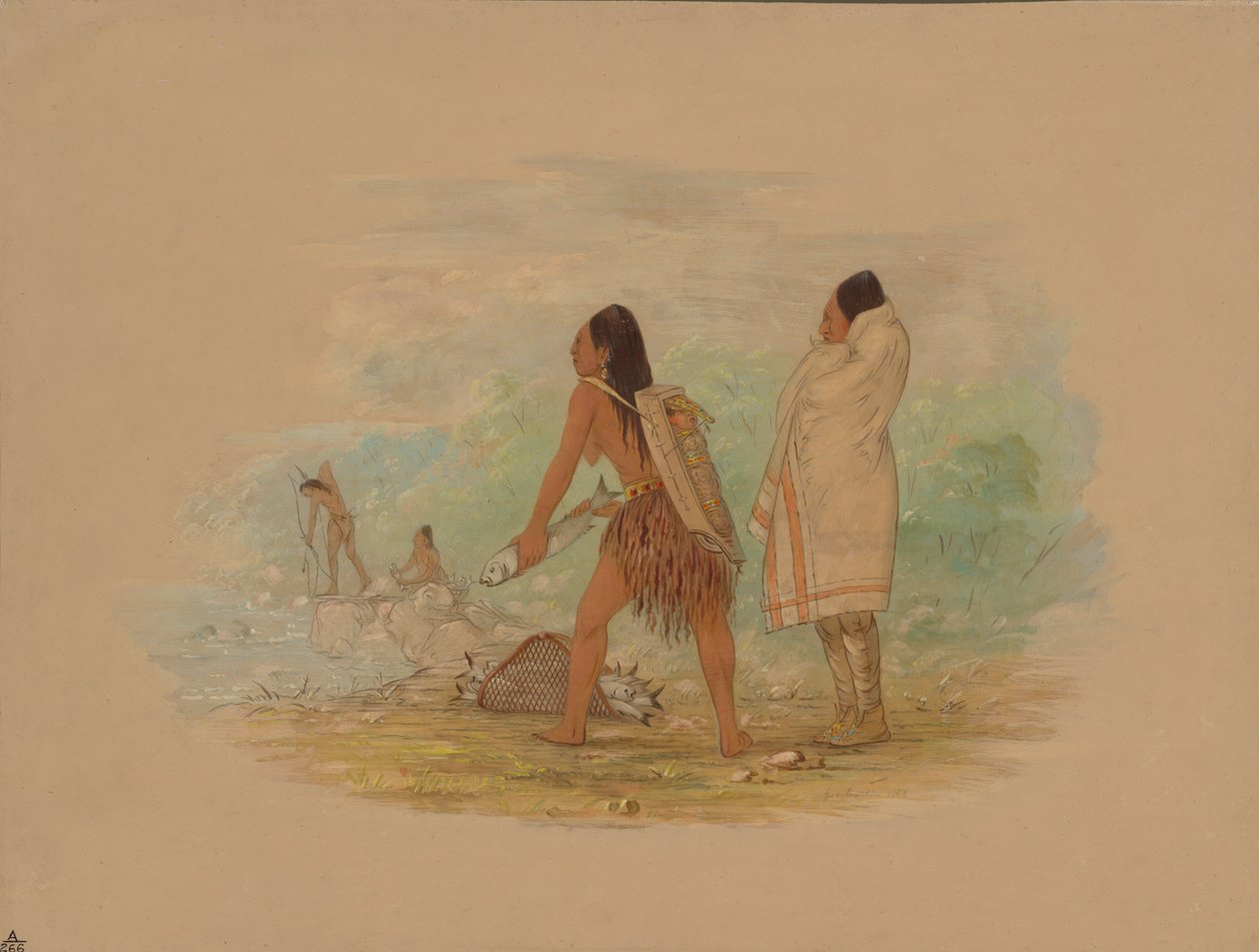 Flathead Indians, 1861. od George Catlin