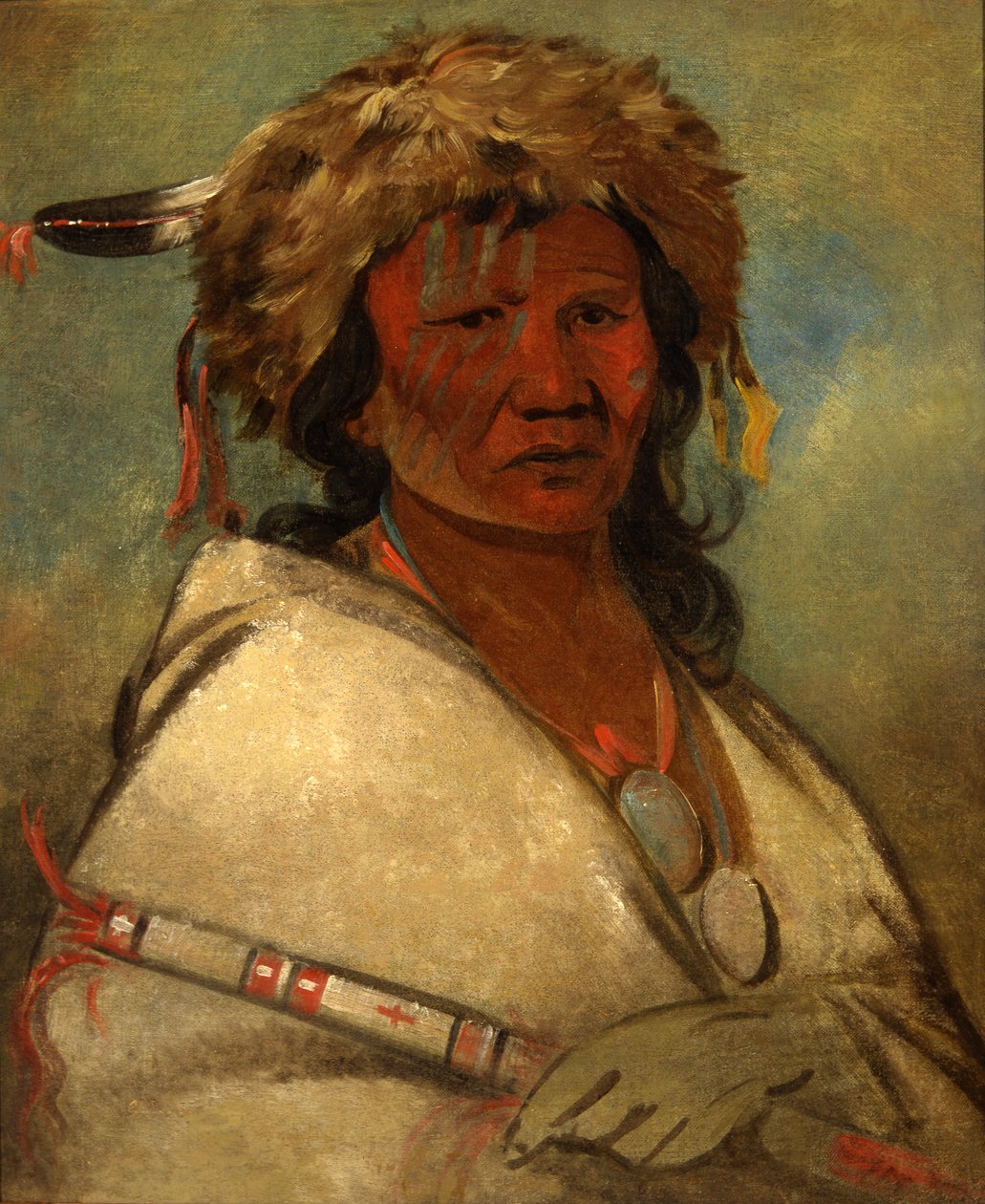 Velký hrdina, náčelník, 1845. od George Catlin
