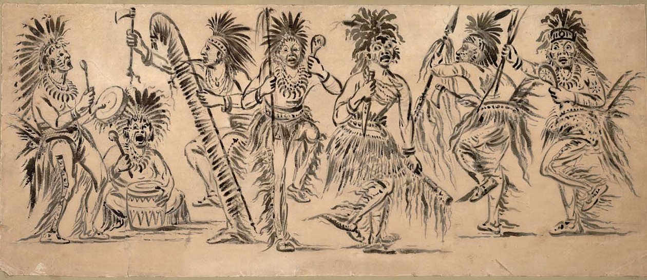 Indičtí tanečníci od George Catlin