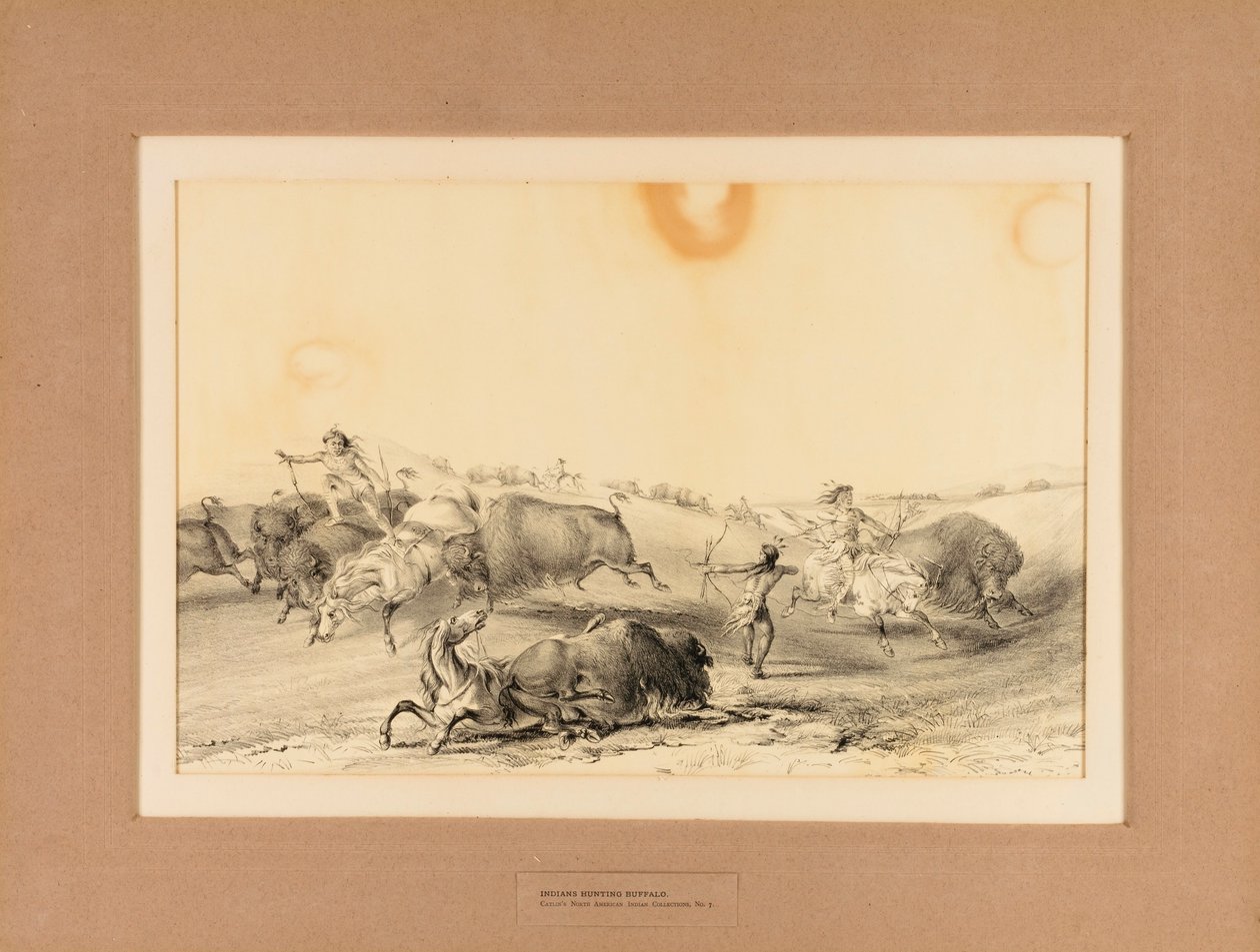 Indiáni loví bizony - č. 7 od George Catlin