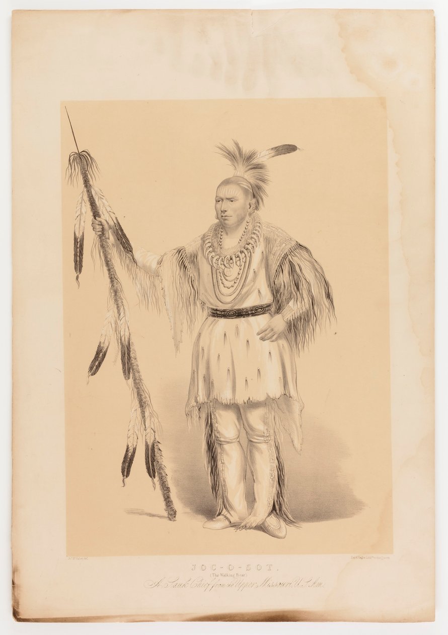Joc-o-sot, chodící medvěd od George Catlin
