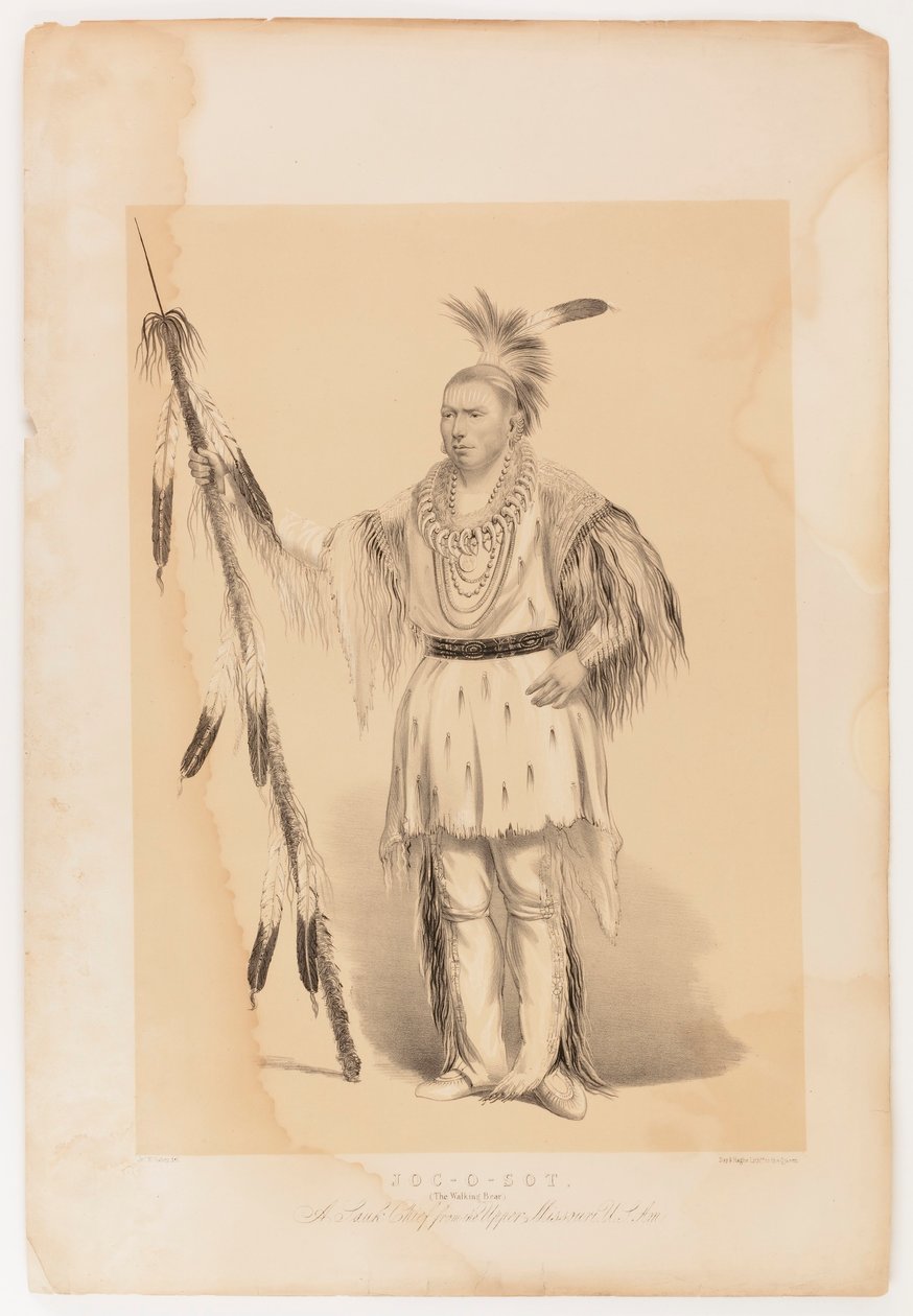Joc-o-sot, chodící medvěd od George Catlin