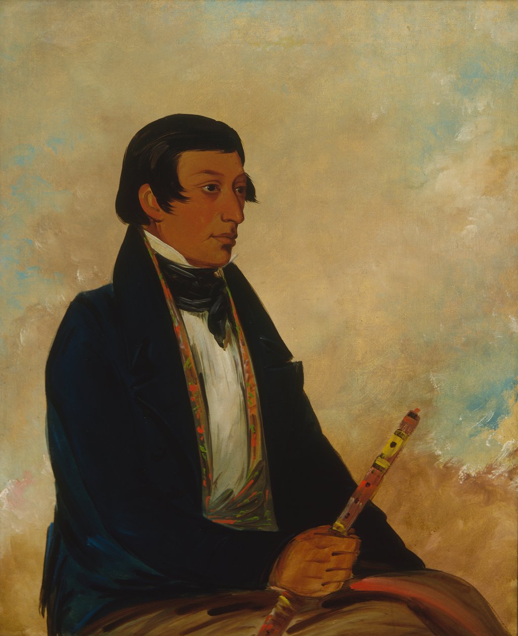 Kee-món-saw, Malý náčelník, náčelník, 1830. od George Catlin