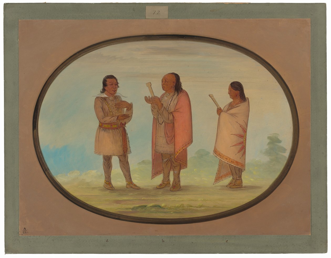 Kickapoo Indiáni káží a modlí se od George Catlin