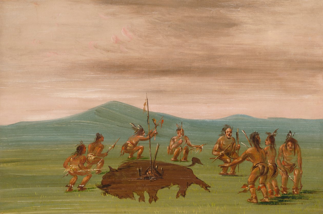 Medicine Buffalo ze Siouxů, 1837-1839. od George Catlin